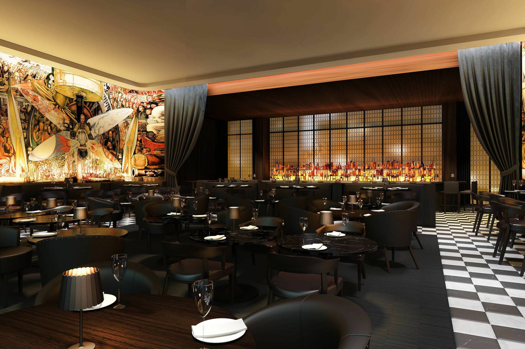 The Times Square Edition New York Ngoại thất bức ảnh The interior of the restaurant